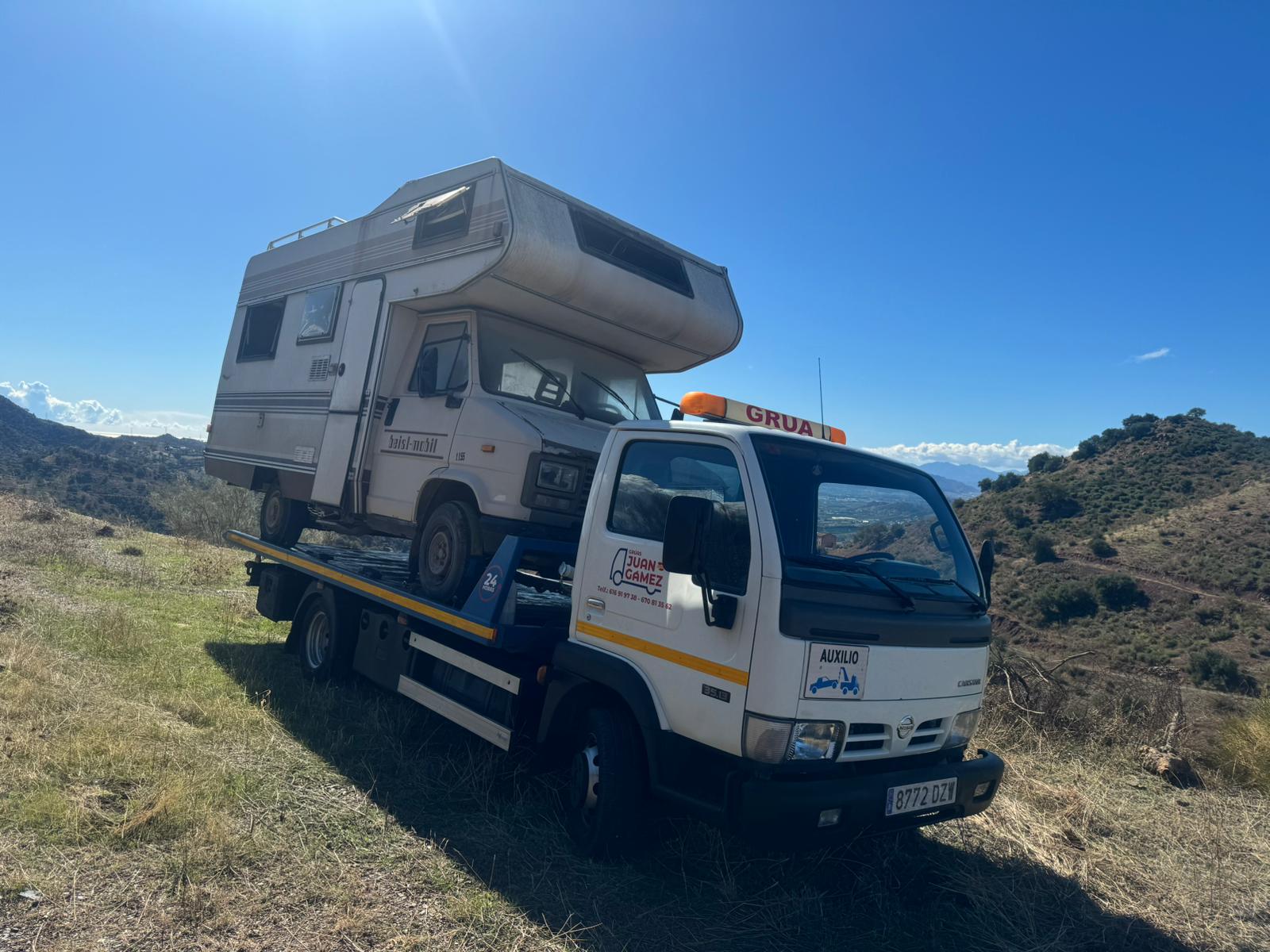 Especialista en transporte de vehículos con grúa propia en Málaga