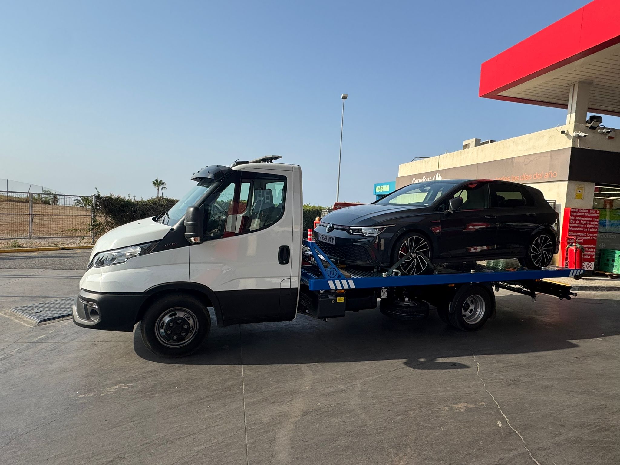 Grúa para coches bajos